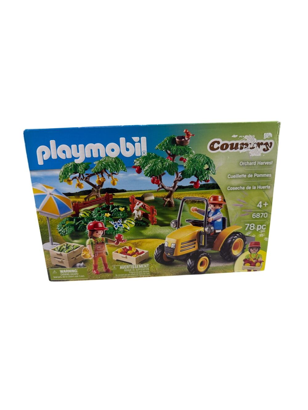 PLAYMOBIL Orchard Harvest 6870 Apple Trees Watermelons Build Set New in Open Box